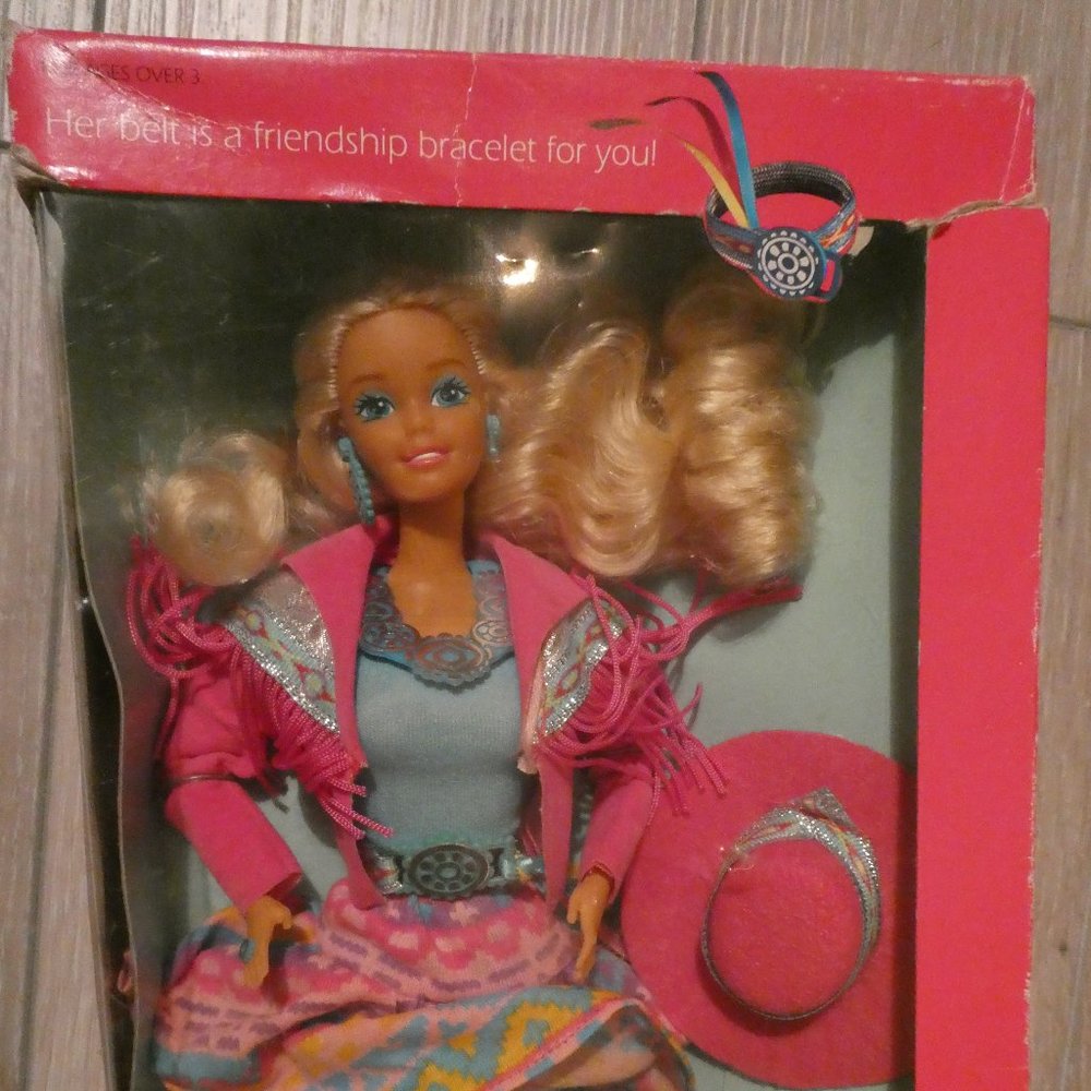 Western Fun Barbie Doll 1989 New in Box (Old box)